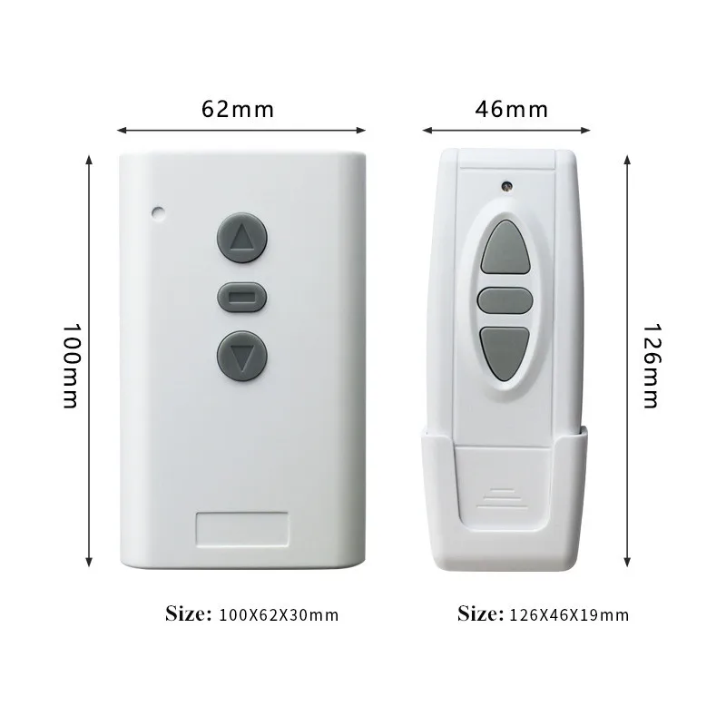 

2025 Original Wide Voltage Electric Projection Screen Wirelesss RF Remote Control Switch Relay Module Radio Receiver Transmitter