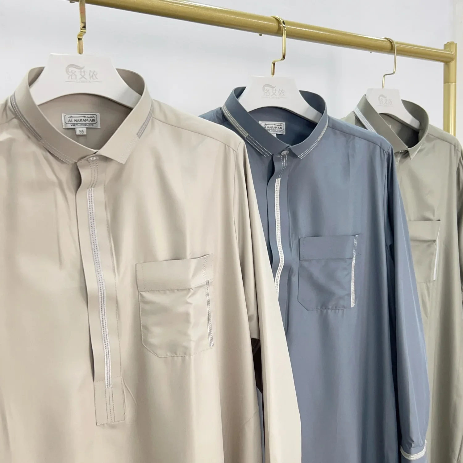 Eid Ramadan Muslim Men Long Robe Jubba Thobe Saudi Arabic Dubai Turkey Kaftan Abaya Djellaba Islam Clothing Daffah Dishdasha New