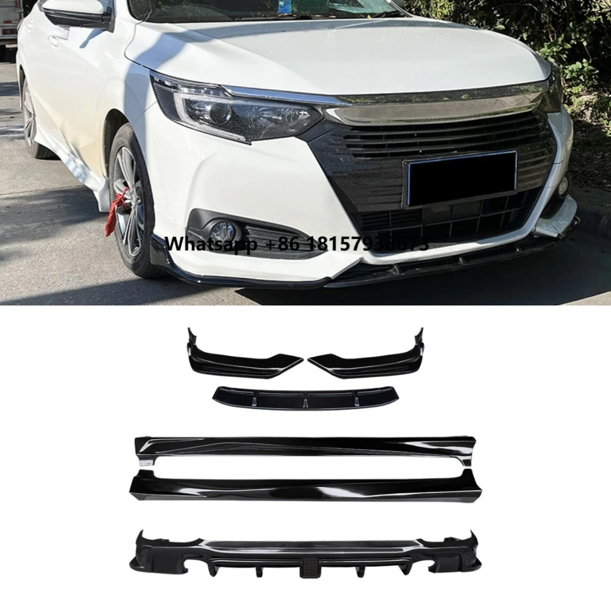 

Car Front Bumper Lip Side Skirt Rear Bumper Spoiler Diffuser Splitter For Honda Crider 2022 Body Kit Car Accessories