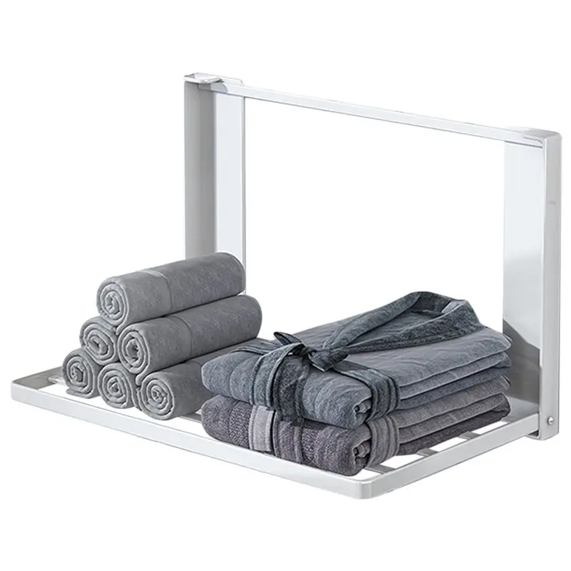 

Магнитная металлическая полка для стиральной машины, складная, экономящая место, без сверления, временная вешалка для одежды