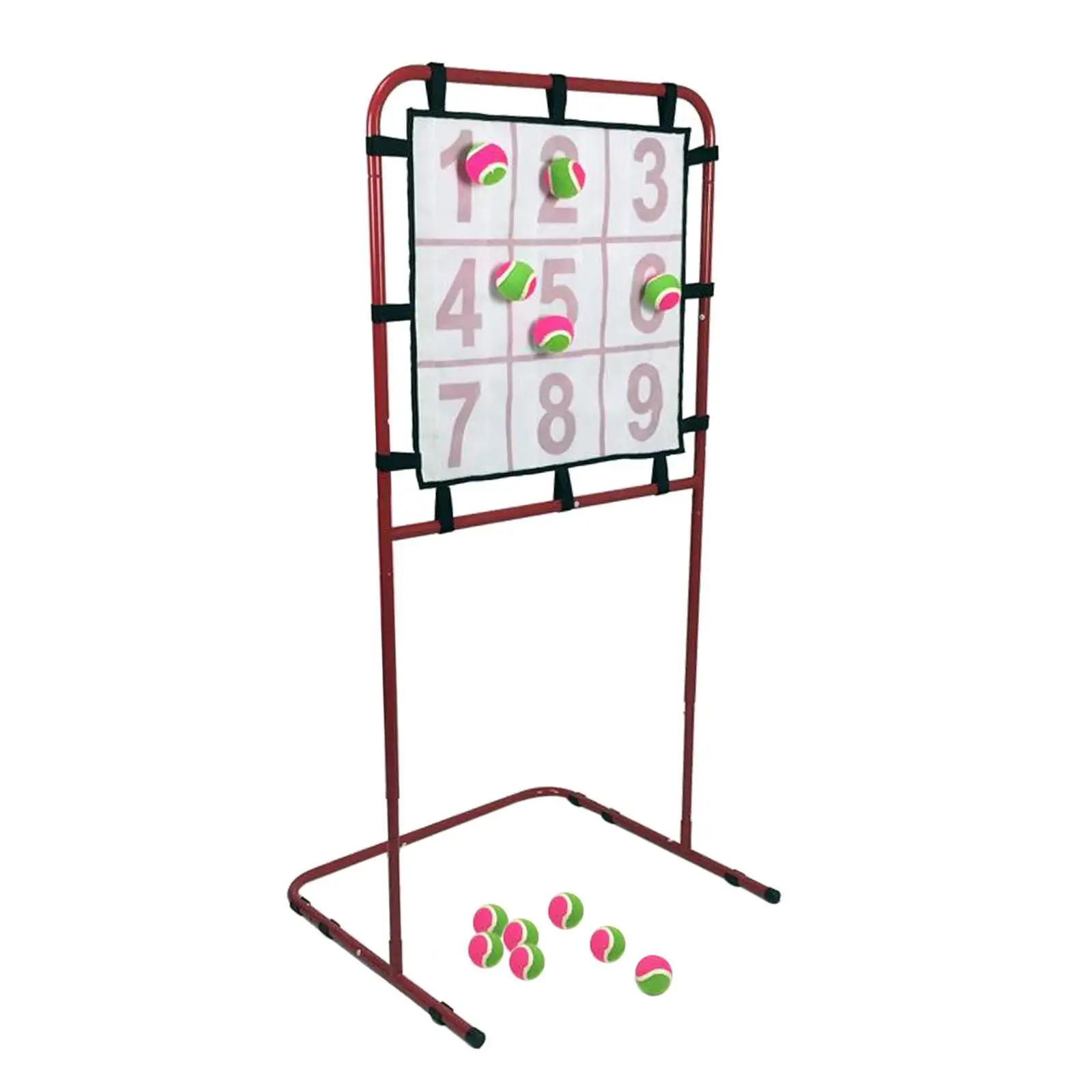 

9 Grid Baseball Pitching Target Practice Net with Strike Zone Numbered Pitching Pitcher Training Equipment for Pitching