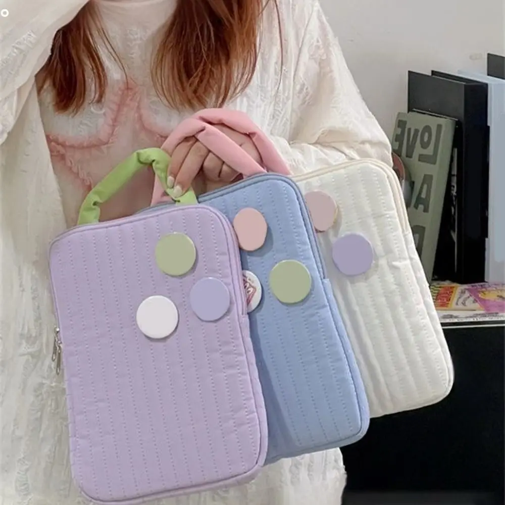 

Fashion Shockproof Tablet Bag Soft Korean Style Tablet Sleeve Bag With Handle Computer Bag For 11-14in Laptop