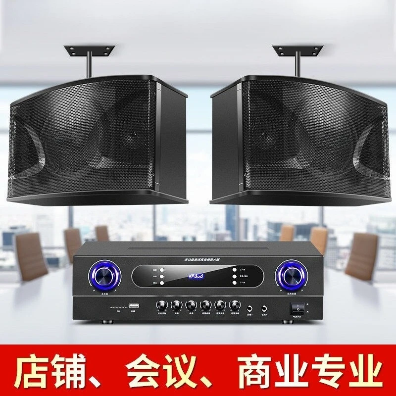 Wall Mounted Bass Speaker Professional Audio Box For Meeting Room Dance Studio KTV Gym Billiard Hall Home Karaoke System