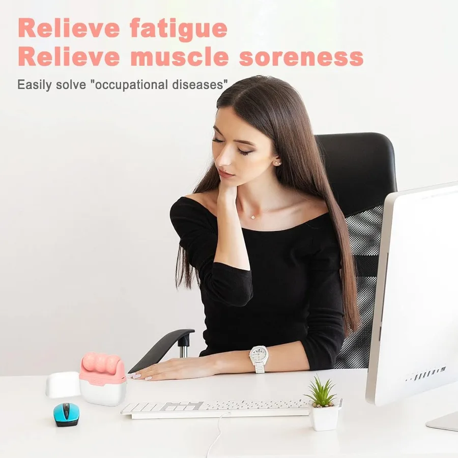 Rolo de gelo para rosto e olhos, ferramentas de cuidados com a pele facial com rolo facial 2 em 1 e estojo de viagem, presente de cuidados com a pele para homens e mulheres rosa