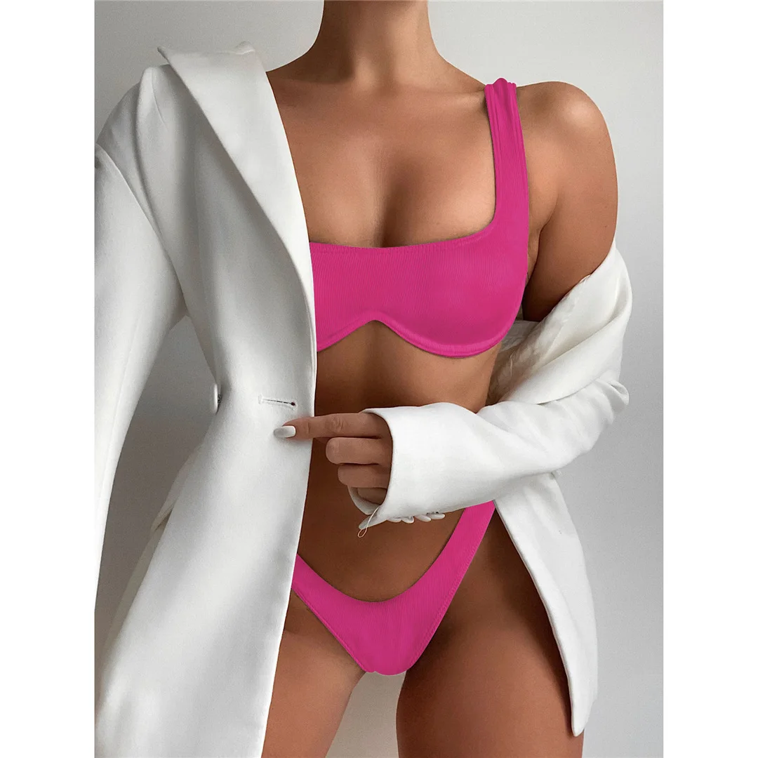Sexy V-Bar-Bikini mit Bügel, Damen-Badeanzug, zweiteiliges Bikini-Set, brasilianischer Badeanzug, Badebekleidung für Damen, V2870 – Detail 13