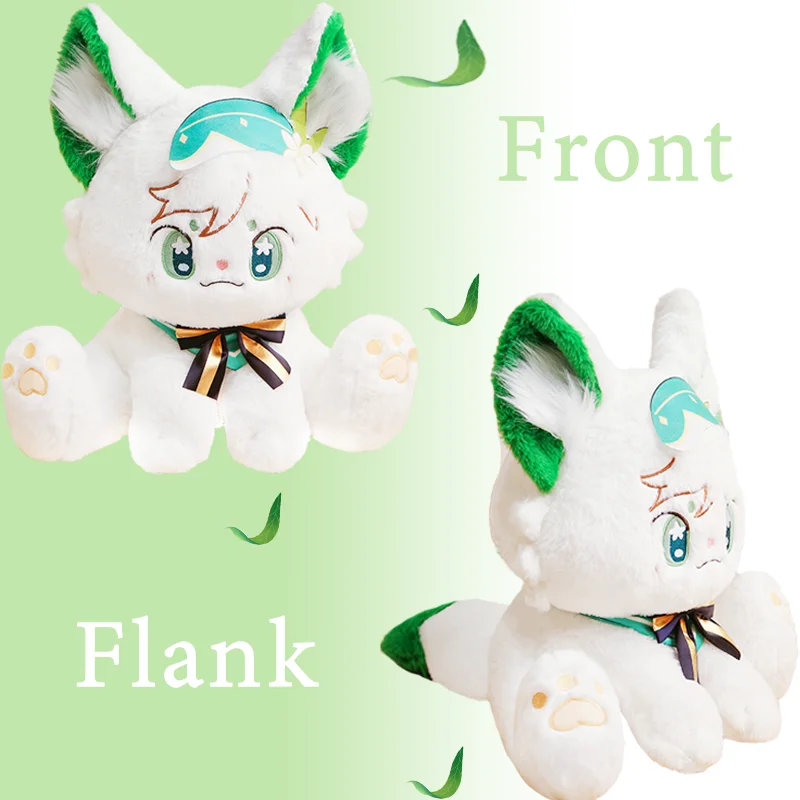 New Venti Cat Plush Toy Barbatos Game Peripheral Figure Doll Soft Cartoon Hugging Toy Cute Sleeping Companion Kids Birthday Gift