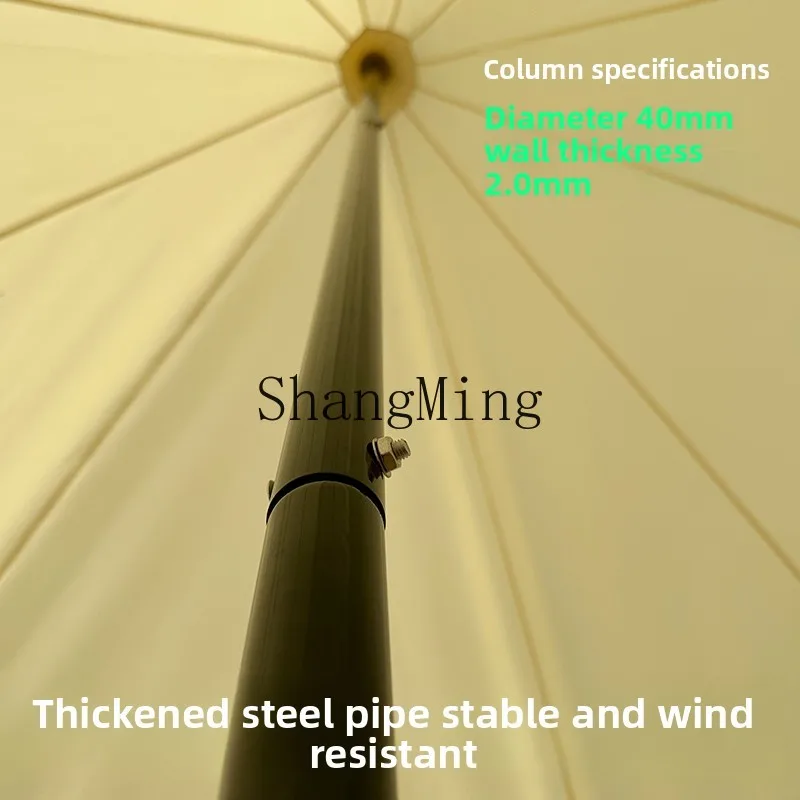 HJ في الهواء الطلق ذروة واحدة ومظلة مزدوجة الذروة مع مخيم كبير جدًا مع مظلة خيمة تخييم للحماية من المطر والشمس من Wanzhongshan