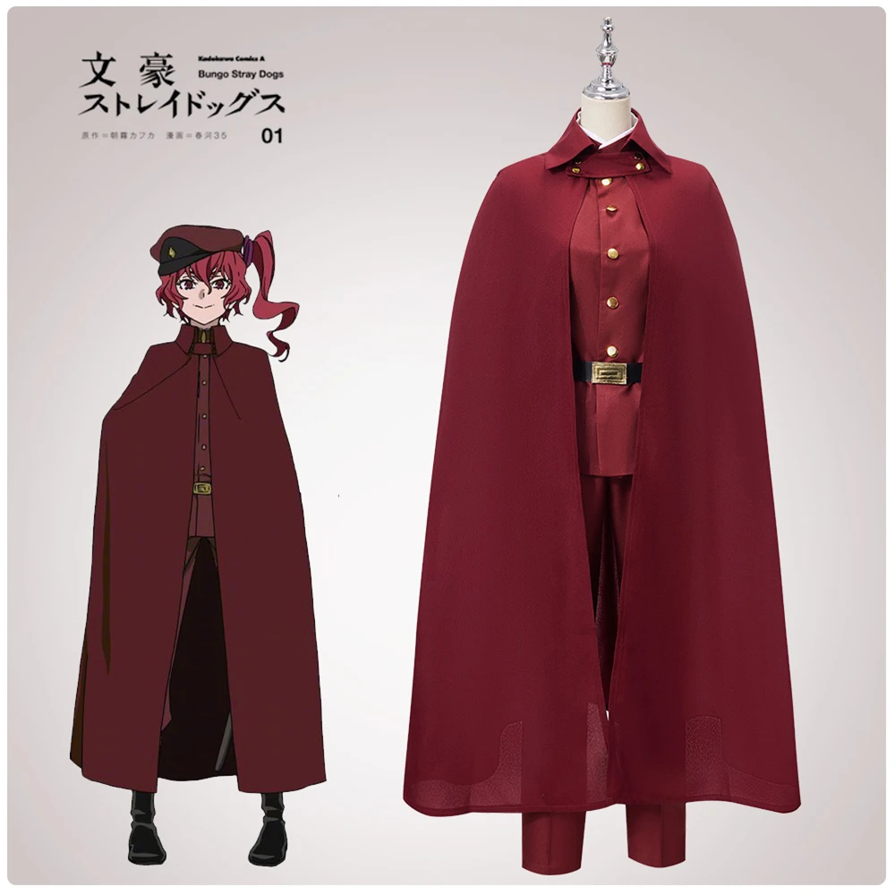 Anime Bungou Stray Dogs 4th season Fukuchi Ouchi Ookura Teruko Jouno Saigiku Suehiro Tecchou Cosplay Costume Halloween Outfit