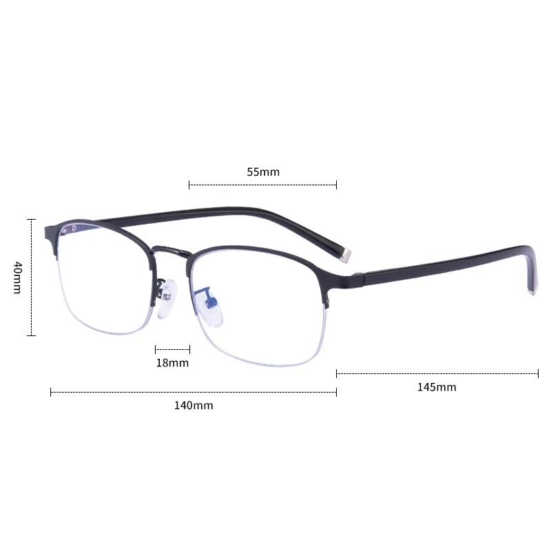 1.0 To 4.0 Presbyopic Glasses Multifocal  Dual Use of Distance and Distance Blue Light Resistant Eye Protection Reading Glasses