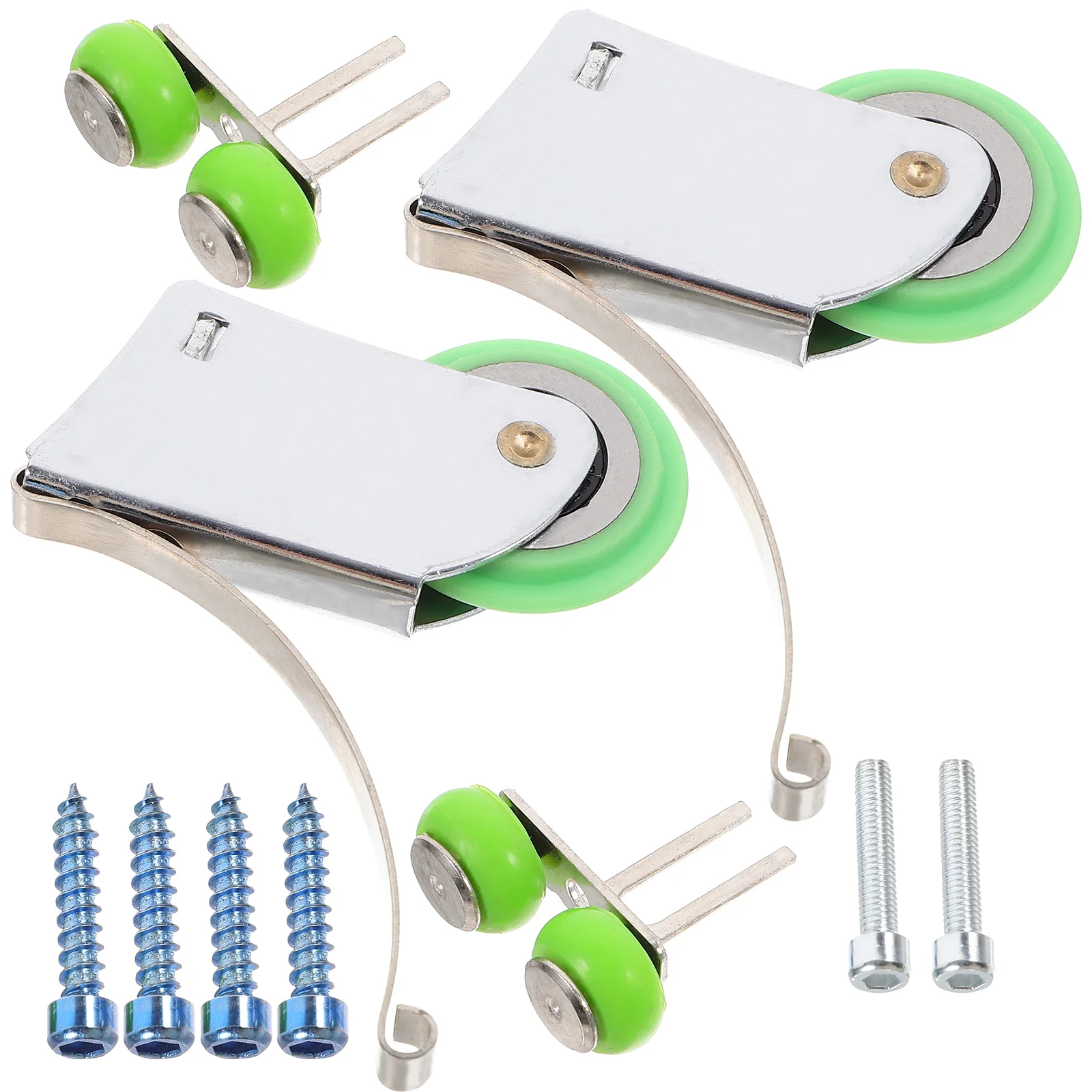 

1 Set Sliding Door Rollers Metal Cabinet Pulley Guide Wheel For Patio Cupboard Bearing Replacement Heavy Duty Smooth Rolling