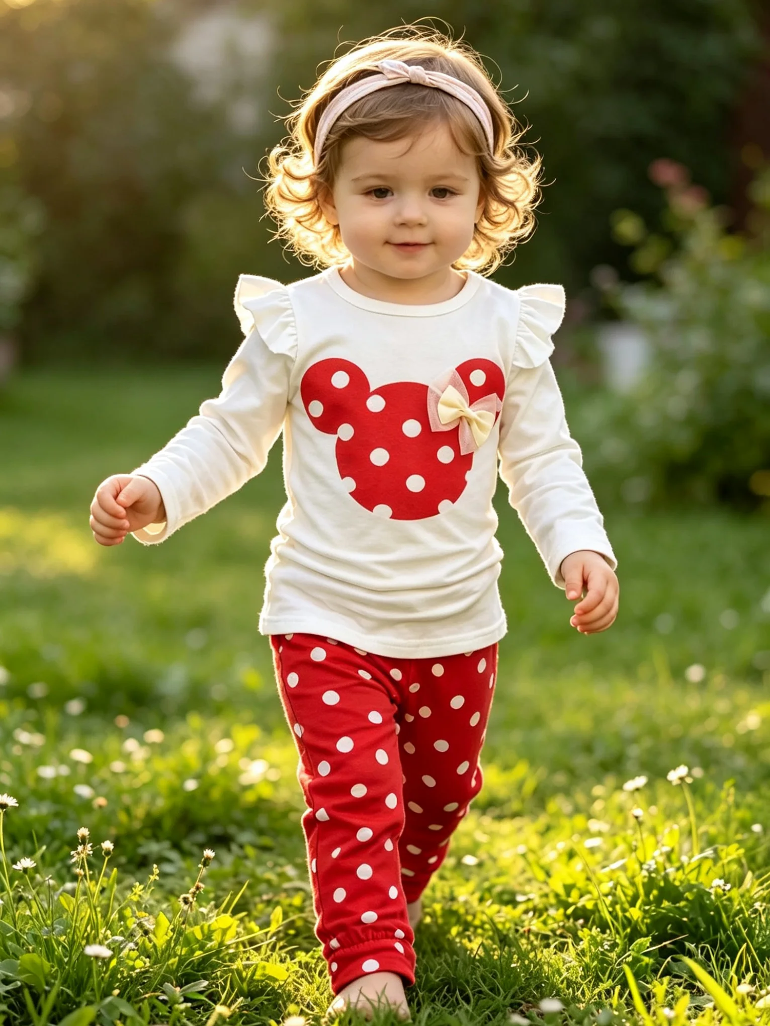 Herbst-Frühling Baumwoll-Mädchenkleidung Bestseller Niedlicher Langarm-Cartoon-Tier-Babyanzug Rundhals-Kleidung+Hosen-Set – Detail 3