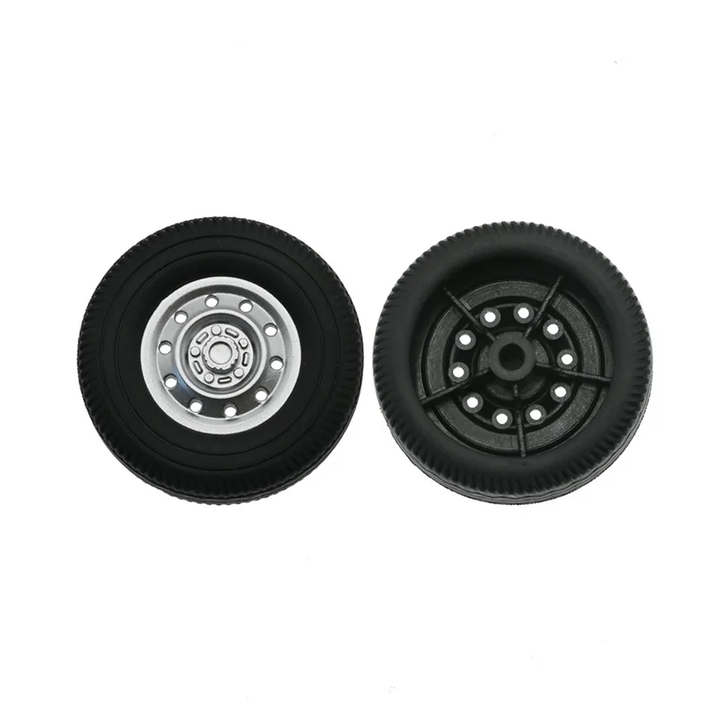 8Pcs Rubber Wheel Tire Tyre for WPL D12 Mini 1/16 RC Drift Truck Car Spare Parts