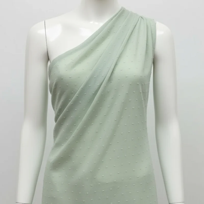 

Pre-cut Pastel Mint Green Cotton Swiss Dot Fabric, Soft Thin and Light Summer Fabric for Dress Nightgown Blouse DIY Craft Sewing