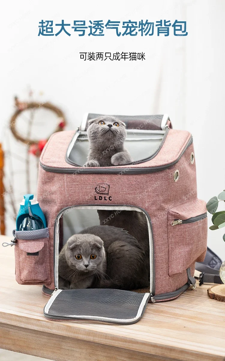 Outdoor Pet Travel Trolley Case Portable Breathable Dog Backpack Rabbit Outer Strap Backpack