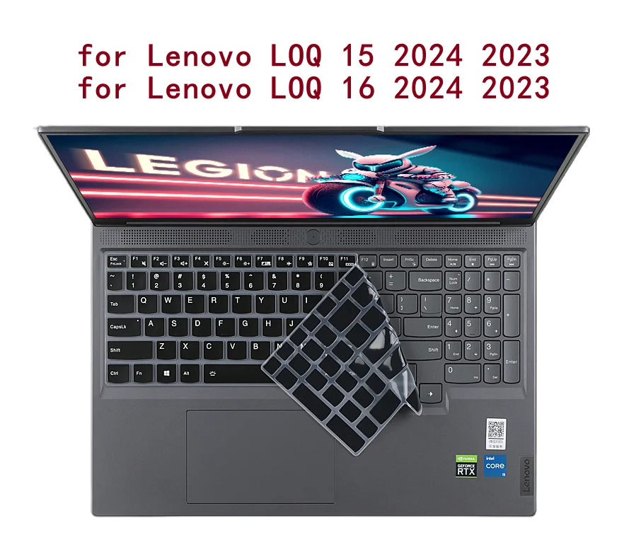 for Lenovo LOQ 15 2024 15IRX9 / 15IAX9I / 15IAX9 / 15ARP9 15AHP9 / LOQ 16 16IRX9 16APH9 16'' Silicone laptop keyboard Cover