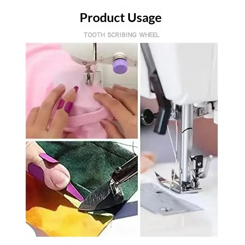 Multifunktionales DIY-Patchwork-Werkzeugset mit Ahle, Haken, Fingerhülle und Nähfadenregler für Nähbegeisterte – Detail 4