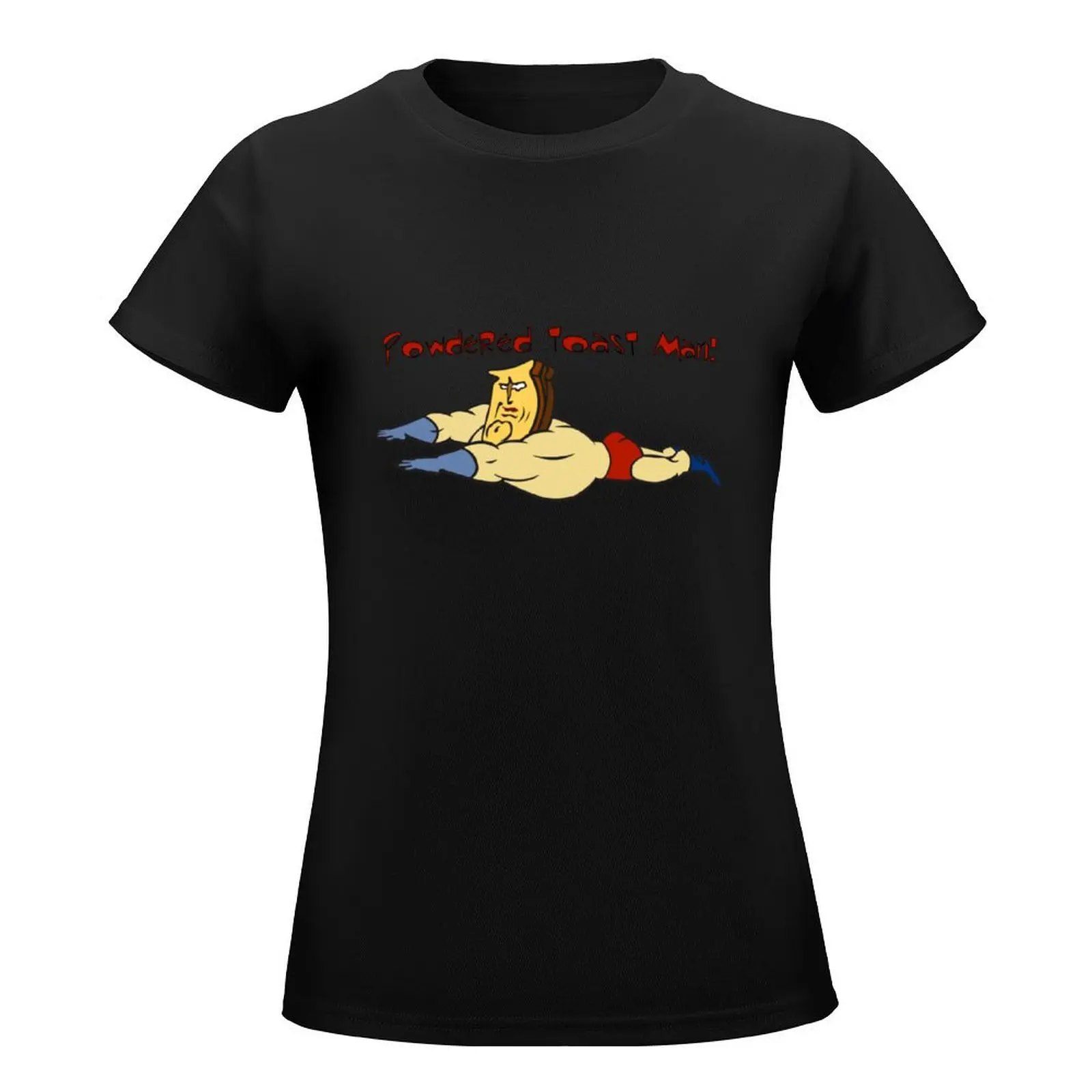 Powdered Toast Man Ren and Stimpy T-Shirt cute clothes plus size tops vintage clothes cotton t shirts Women