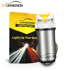 2Pcs BA5S LED DC 12V-22V 5MM Mini Bulb COB Warm White 6000K White Light Festoon Replacement fit Train Model Toy Car Dashboard