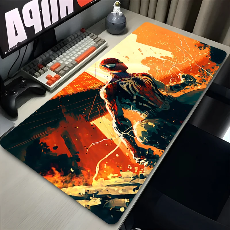 Mouse Pad S-Spiders-Mans Computer Mat Deskpad Laptop Keyboard Mat Office Available Sizes Large Landscape Mousepad