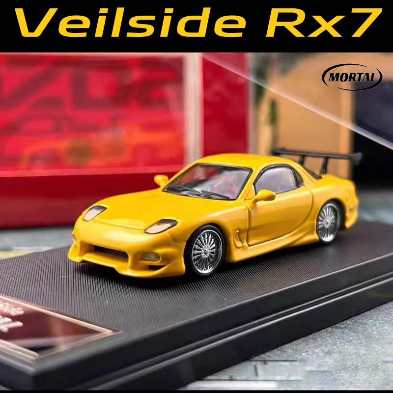 Mortal 1/64 RX7 Veilside Legering Motorvoertuig Diecast Modellen Auto Speelgoed Collectie Jongen Kerstcadeaus