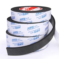 5M 1/3mm EVA Anti-collision Strip Tape Double-sided Strong Self-adhesive Tape Door Frame Gap Sealing Strip Black Foam Glue Tapes