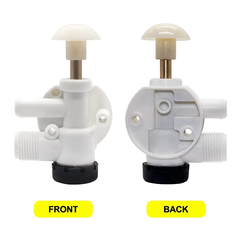 2X For Dometic Sealand RV Water Valve Assembly Trailer Toilet Repair Kit Ecovac Vacuflush Pedal Flush Toilets 385314349