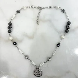 Y2k cute grunges acubies style trendy swirl minimalist unique gift for girl beaded bella swan cyber teen handmade star fairy