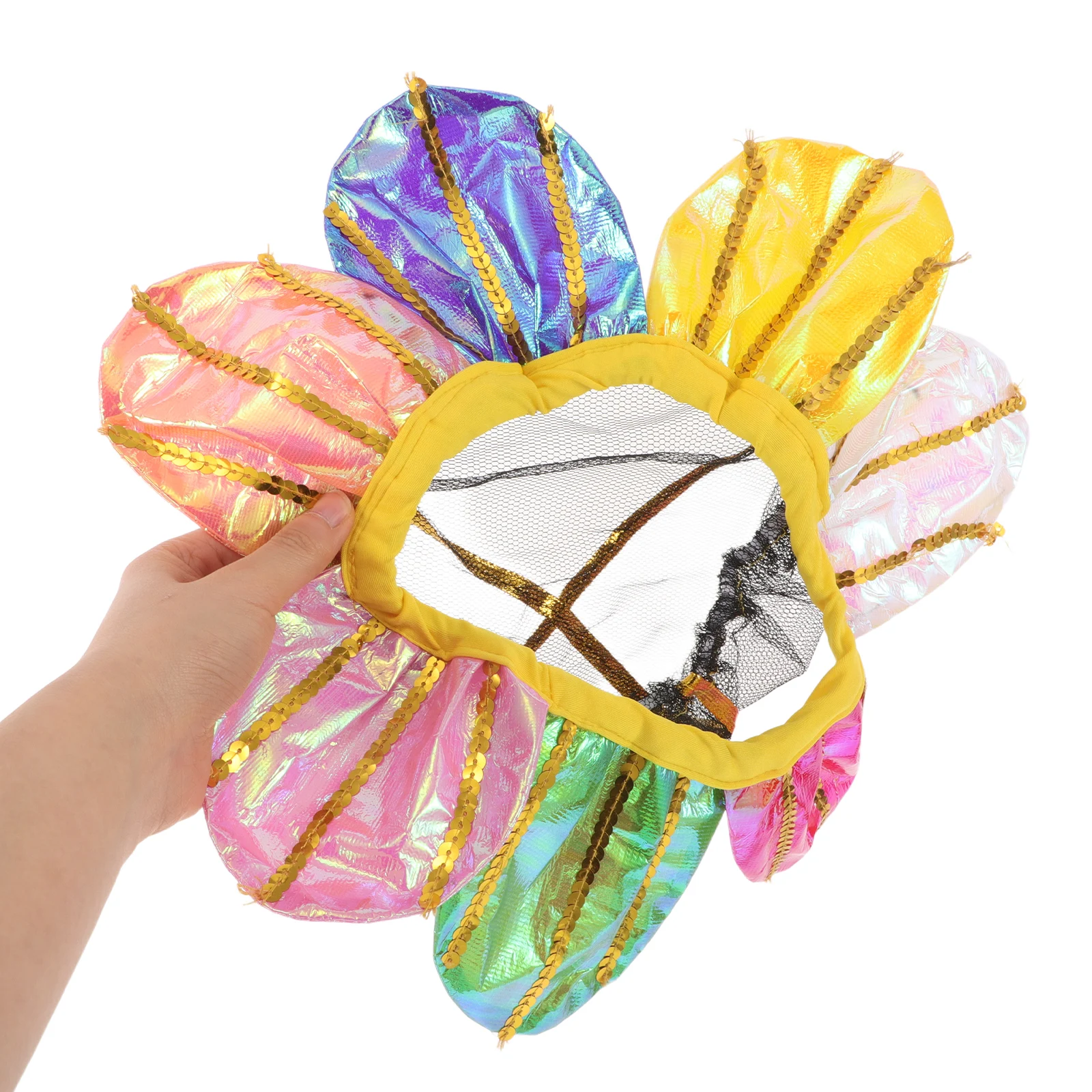 Sunflower Headpiece Kids Colorful Lightweight Flower Costume Headwear Kindergarten Party Props Sunflower Hair Accessories