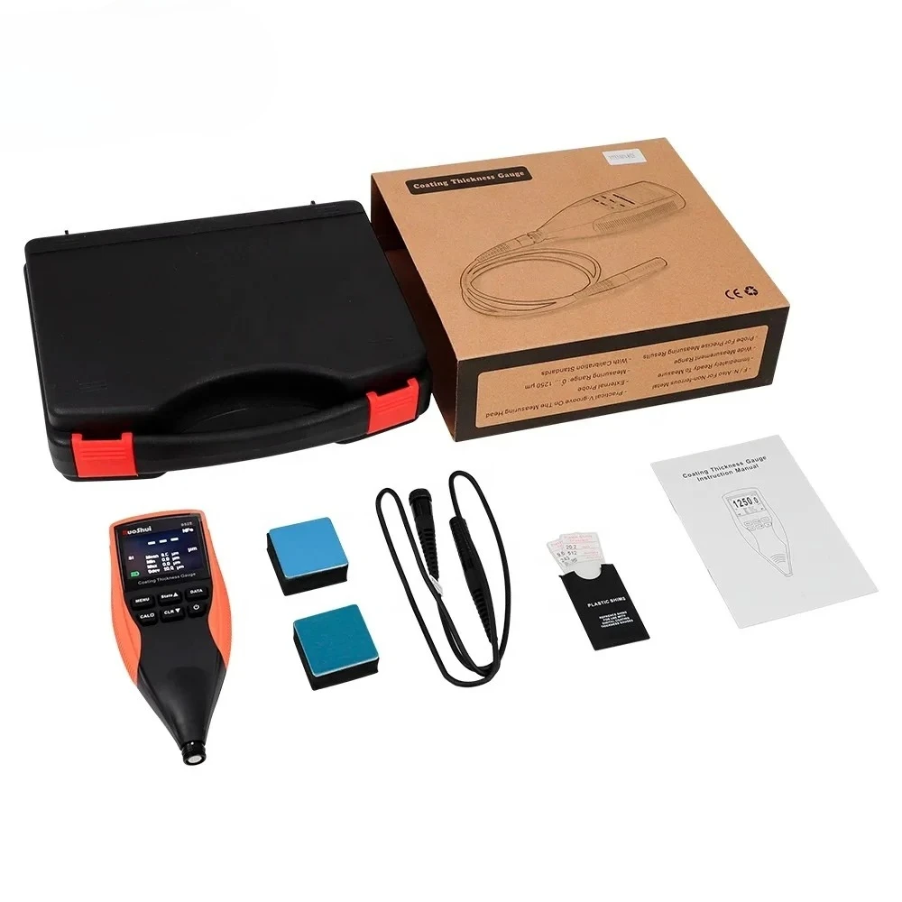 RuoShui 852E Thickness Gauge  Auto Car Paint Film Thickness Tester Measuring Instruments FE/NFE Manual Tool Galvanized Coating