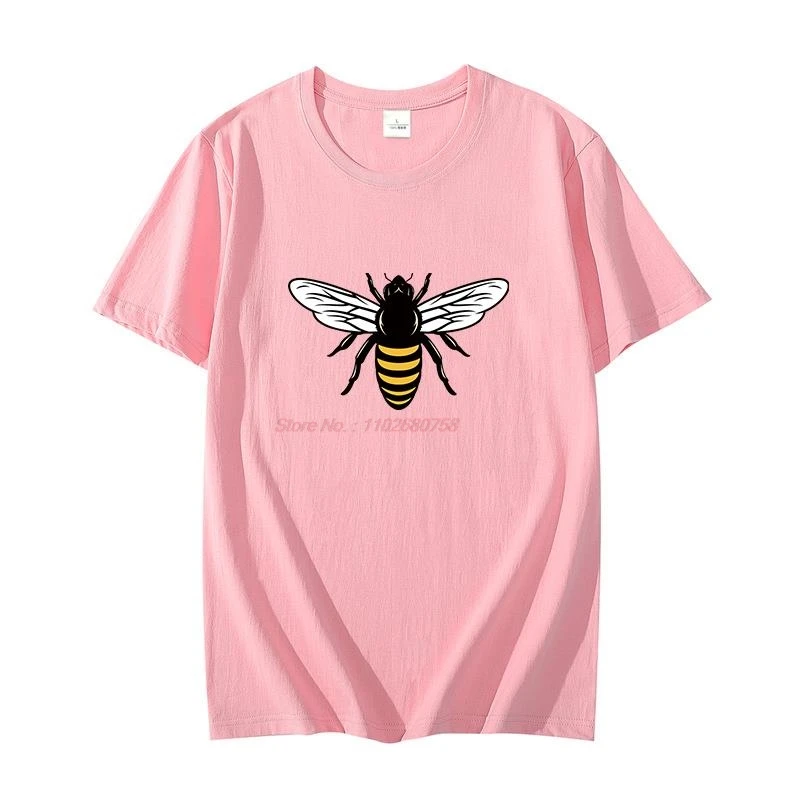 

Bee Kind Save Nature Trend Хлопковая футболка унисекс с рисунком Харадзюку Футболки с короткими рукавами Футболки Топы Летняя мужская одежда