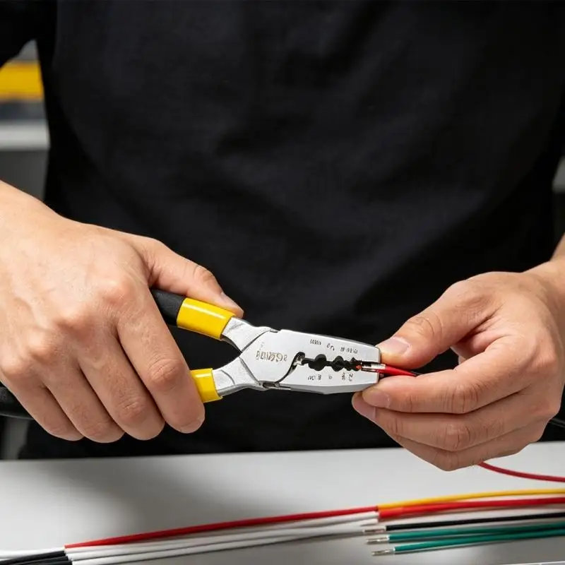 652F Manual Wire End Crimping with Ferrules and Black Tubing Set