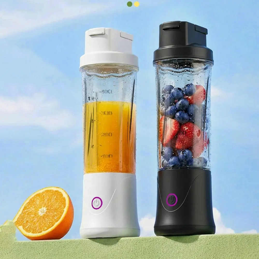 450ML Capacity Mini Blender Cup USB Charging Plastic Electric Fruit Juicer Cordless Small Auto Juicing Cup for Smoothies Juicing view 2