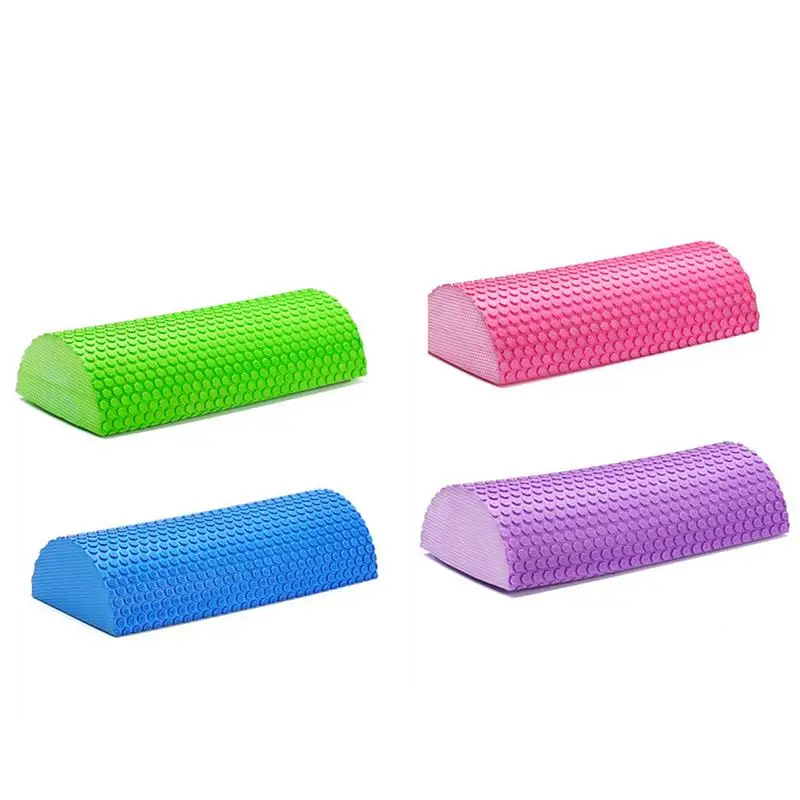 Semicircular Massage EVA Foam Shaft Yoga Pilates Fitness Equipment Floating Massage Foam Shaft Balance Pad Indoor Yoga Exercise