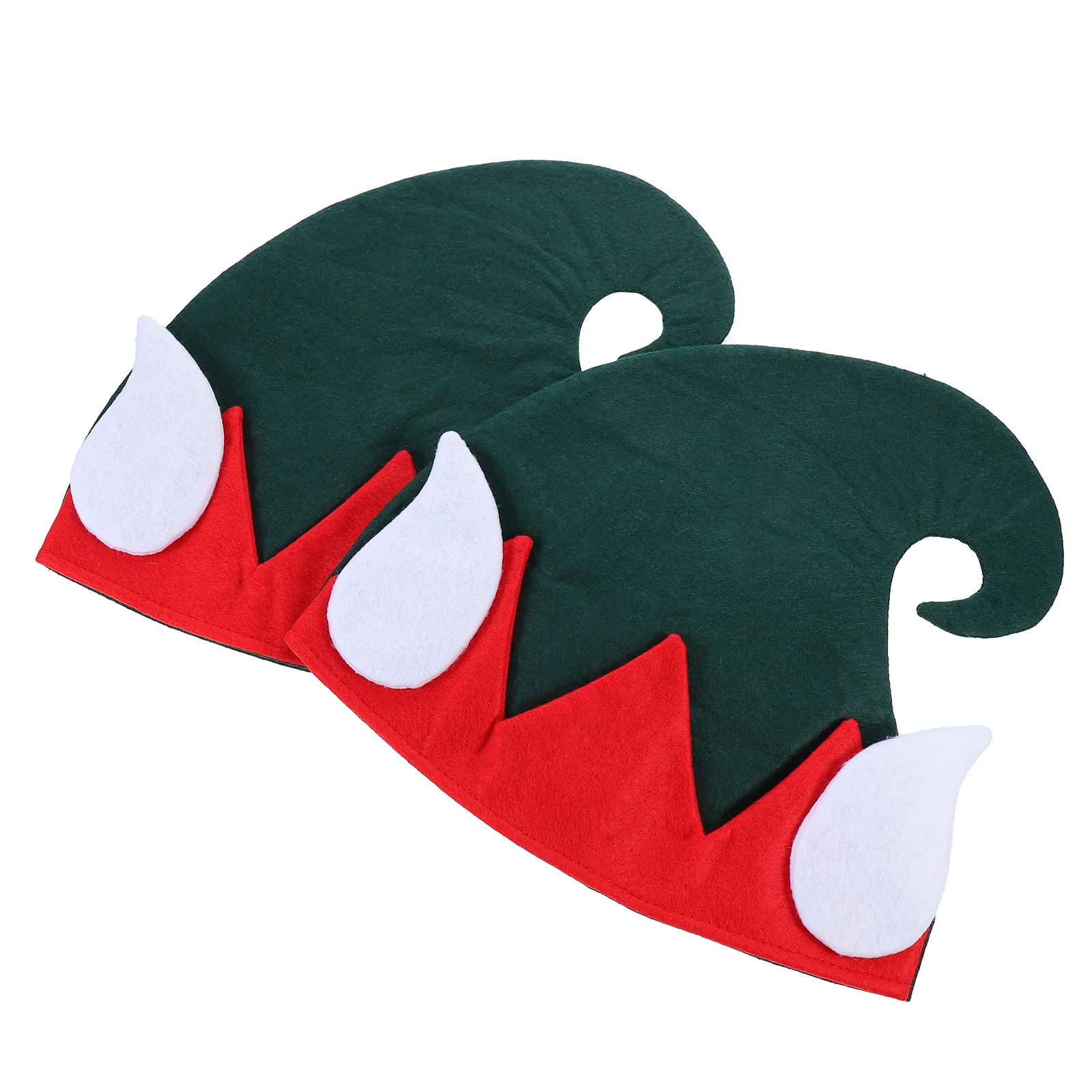 

2Pcs Christmas Hat Holiday Party Decorative Headgear Festive Wear for Family Gathering Stage Photography Props