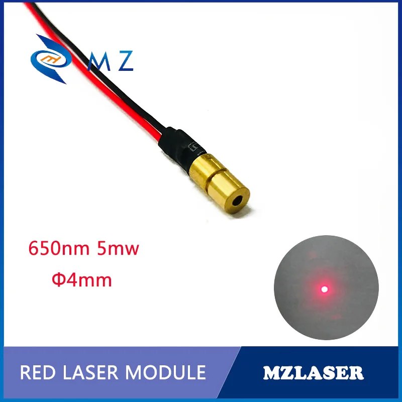 

Standard D4mm 650nm 5mw Mini Red Laser Module Industrial Grade Red Point Laser