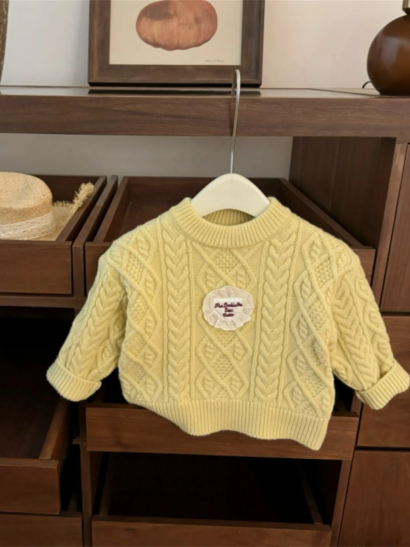 

Korean Sle Thiened Winter Sweater for Girls Sweet Knitted Top Girls' Versatile Faionable Twisted Knitwear T Top