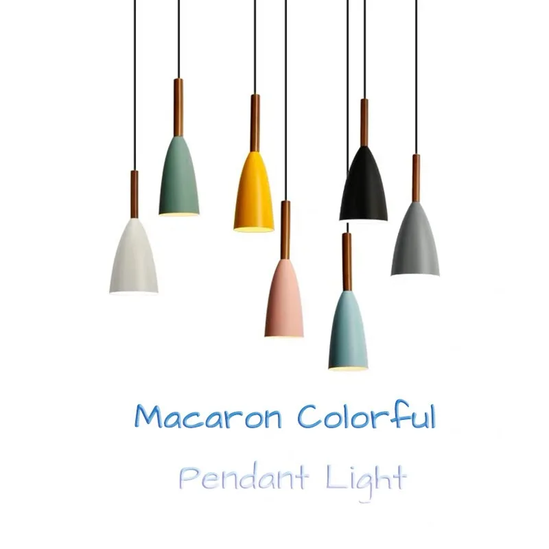 2024 New Modern Macaron Pendant Lights Chandelier Fixtures Home Appliance Corridor Stairs Bar Ins Dining Lamps Fathers Day Gifts