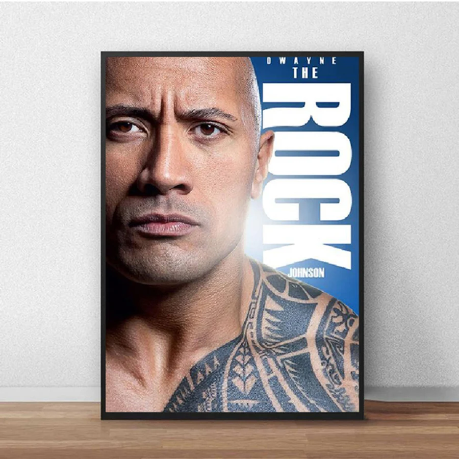 5D Diy Diamond Painting The Rock Dwayne Johnson Movie figure Wrestler Fitness Full Diamond Embroidery portrait Mosaic Decor