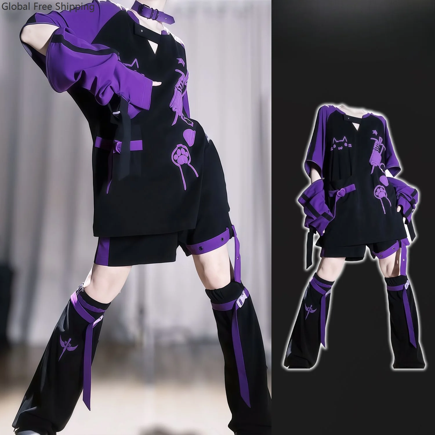 Anime Cosplay Japanese Girl - 고딕 캐주얼 의류 테마 파티 의상