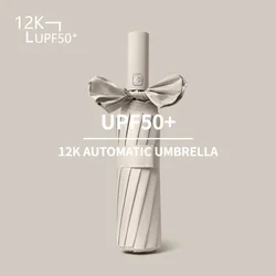 Stay Protected in Any Weather with This Fully Automatic 24-Bone Umbrella - Multiple Colors Available!