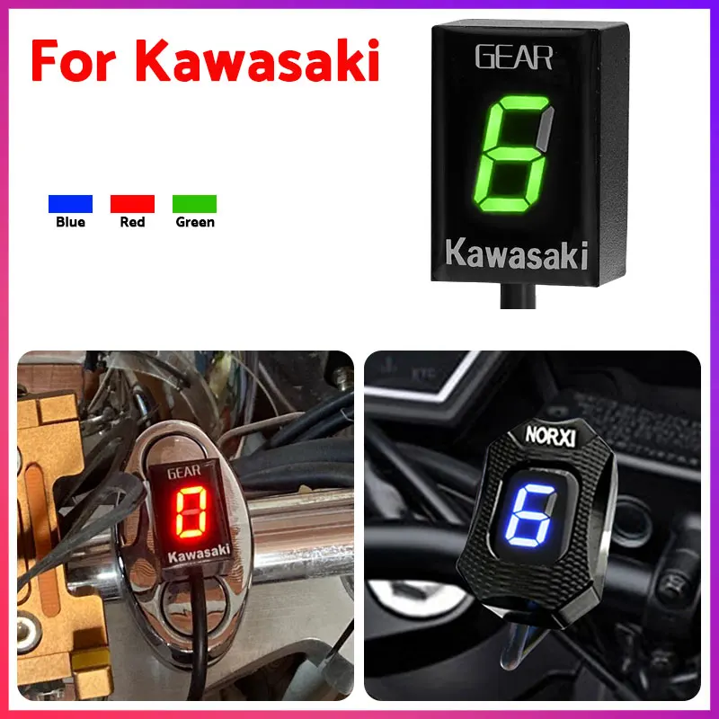 Ecu Direct Mount gear indicator for kawasaki z750 Z750R Z800 Z800e Z1000 ER6N  ER6F Versys 650 Ninja 300 400 Z650 6 Gear Upgrade