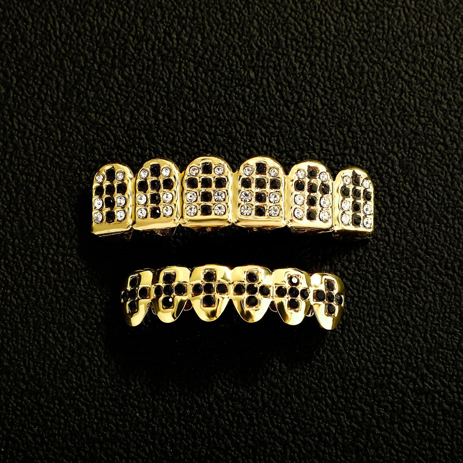 

Черный Iced out Крест Циркон Grillz Хип-Хоп Зубы Ювелирные Изделия CZ Камень Верхняя Нижняя Кепка для Женщин Мужчин Стоматологический Аксессуар Подарок