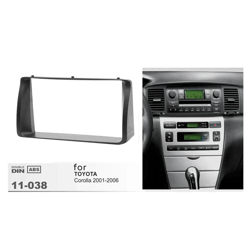 Car Dashboard Frame Radio Fascia Dash MP5 Player DVD Adapter Frame for Toyota Corolla 2003 2004 2005 2006 CNIM Hot