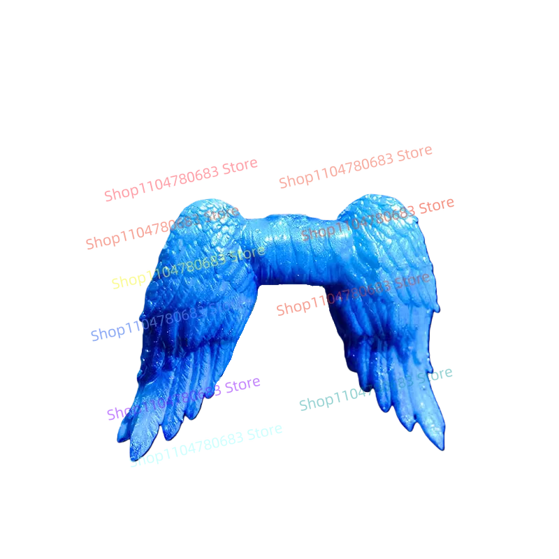 Klocki MOC Kawaii Anielskie Skrzydła Mini Figurka Model do Składania Ozdoba Akcesoria Anime Kreskówka Zabawka Prezent Świąteczny Kolekcjonerski