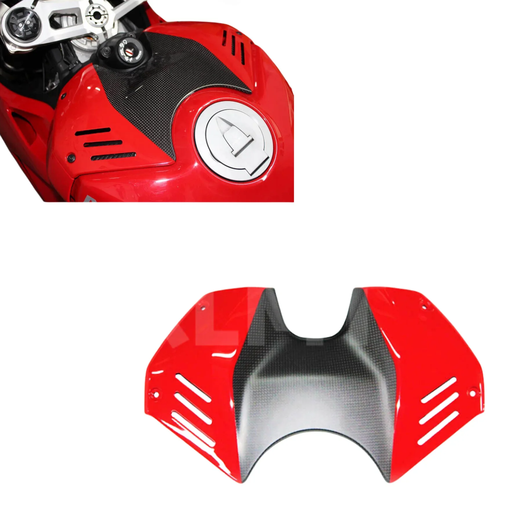 

For DUCATI Panigale V4 V4S V4R SP 2023 Carbon Fiber Battery Cover Front Fairing Fuel Tank Airbox Cover Motorcycle Modified Parts