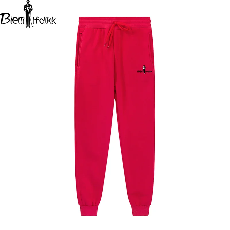 Biyin-Pantalones informales de Golf Unisex, pantalón de chándal de cintura media, Pop juvenil, novedad de 2024