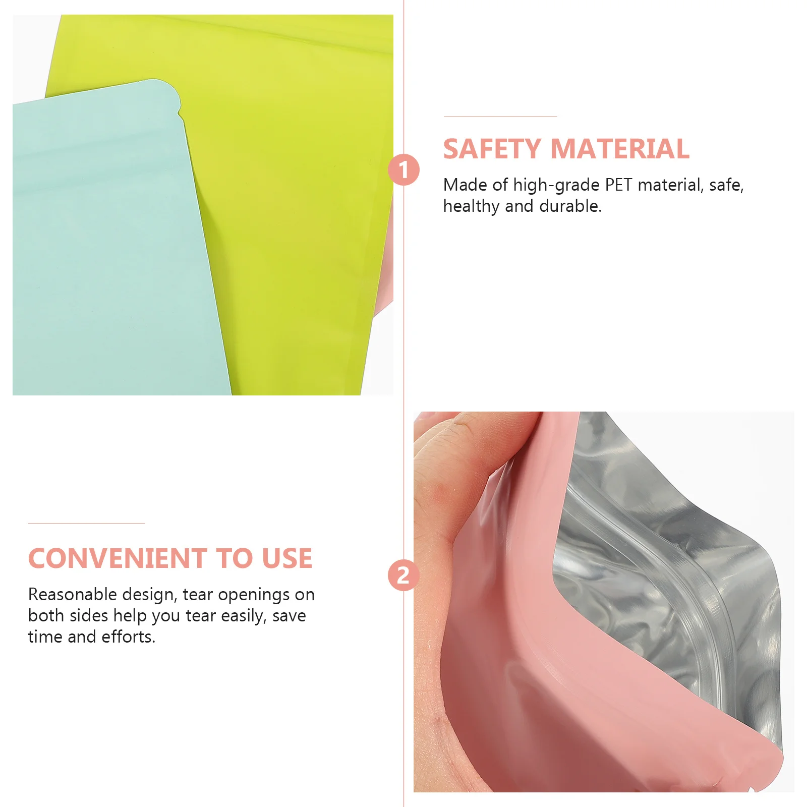 

150Pcs Self Sealing Snack Bags Small Sealable Food Storage Pouches for Candy Cookies Nuts Seal Bags Food Bag Snack Bag