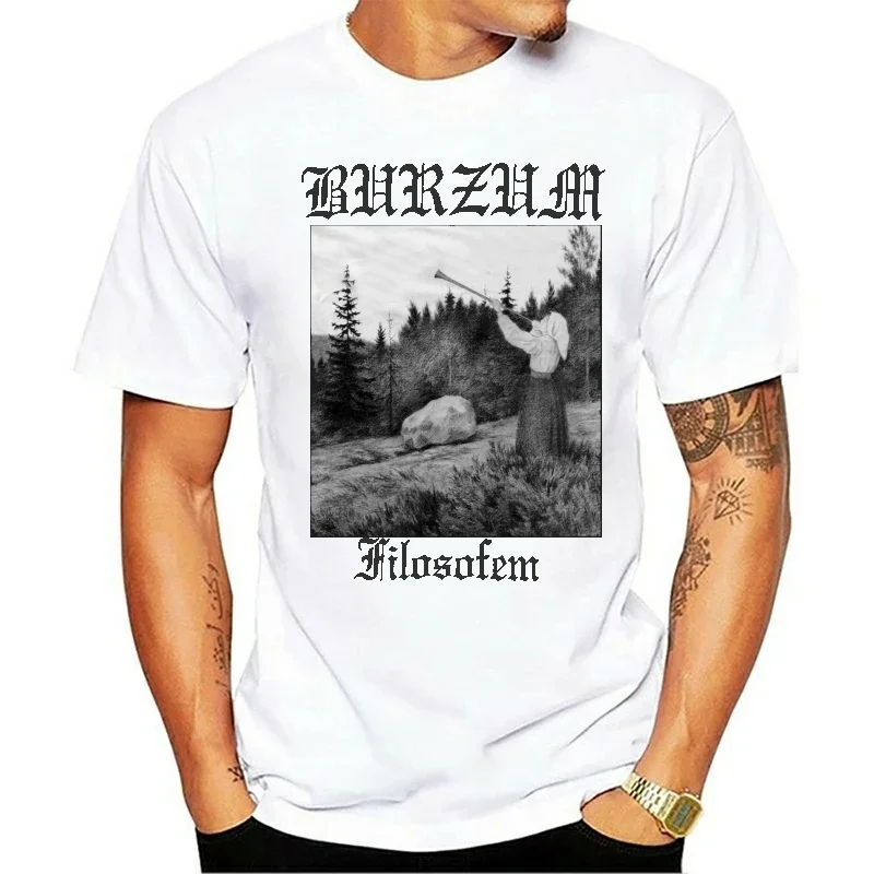 Burzum Men\'s Filosofem T-Shirt Black cotton tshirt men summer fashion t-shirt euro size summer tshirt drop shipping