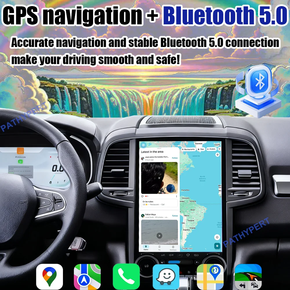 راديو اندرويد 15 لسيارة رينو كوليوس ميجان 4 وسامسونج SM6 تاليسمان 2016-2021، شاشة بلو راي 2.5K، وحدة رأسية، كاربلاي QCM 6125 #3