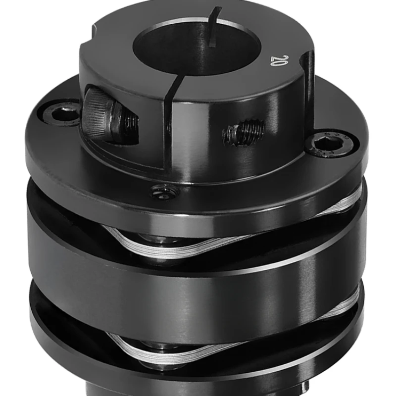 

Double-diaphragm platform tight-fitting 45 # steel high-torque coupling with keyway